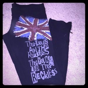 Rare abbey dawn straight leg fleece pants